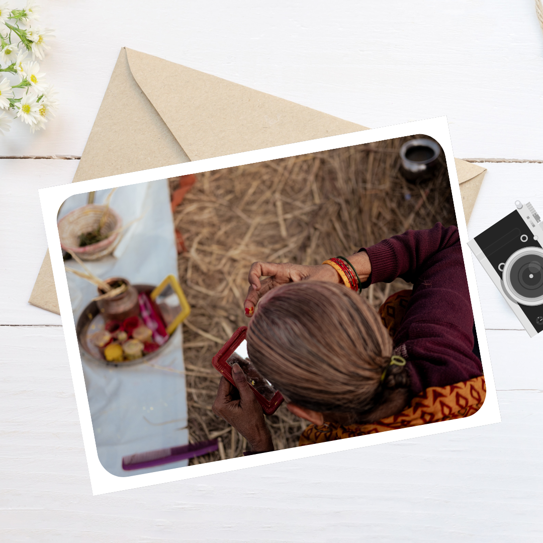 Timeless Reflection (Mahakumbh) - 7x5 Matte Print